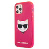 Karl Lagerfeld Choupette Head - pouzdro pro iPhone 12 Pro Max (Fluo Pink)