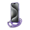 Karl Lagerfeld IML Crossbody Monogram Karl & Choupette Head MagSafe - pouzdro pro iPhone 15 Pro (fialové)