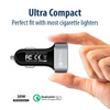 Crong Power autós töltő 30W - USB QuickCharge 3.0 autós töltő + USB 2.4A (alumínium)