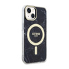 Guess Marble MagSafe - Coque pour iPhone 14 Plus (Noir)