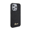 Guess Disco Metal Script - Coque pour iPhone 15 Pro (noir)