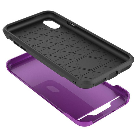 Zizo Star Diamond Hybrid Cover - Coque pour iPhone X (violet/noir)