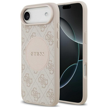 ETUI DO IPHONE AIR do MAGSAFE GUESS ORYGINALNE RÓŻOWE SKÓRZANE ELEGANCKIE