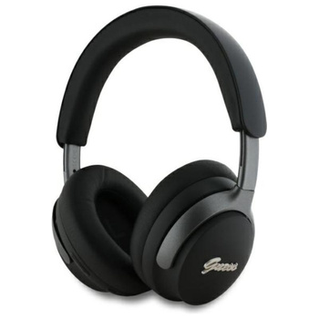 Guess Metal Script Logo - Casque intra-auriculaire sans fil Bluetooth ANC + ENC (noir)