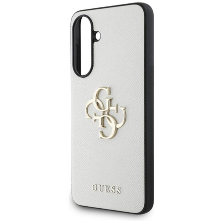 Guess Grained Big 4G Logo Small Classic Logo - étui pour Samsung Galaxy A56 5G (beige)