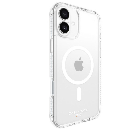 Case-Mate Tough D3O MagSafe - Étui pour iPhone 16 Plus (transparent)