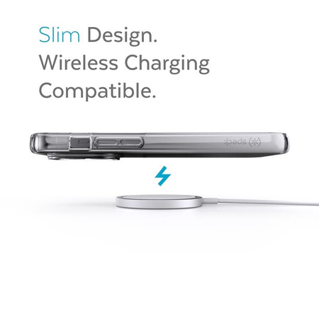 Speck Presidio Perfect-Clear + Ombre - iPhone 13 Pro Max / iPhone 12 Pro Max tok MICROBAN bevonattal (Clear/Atmosphere Fade)