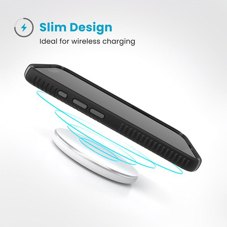 Speck Presidio2 Grip - pouzdro pro iPhone 16 (černé / břidlicově šedé / bílé)