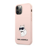 Karl Lagerfeld Silikonové pouzdro NFT Choupette - iPhone 12 / iPhone 12 Pro (růžové)