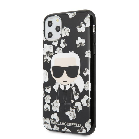 Karl Lagerfeld Iconic Karl Flower - iPhone 11 Pro Case (black)