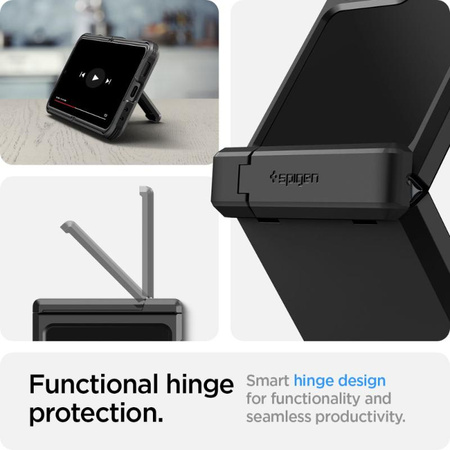 Spigen Tough Armor Pro - Gehäuse für Samsung Galaxy Z Flip 5 (Schwarz)