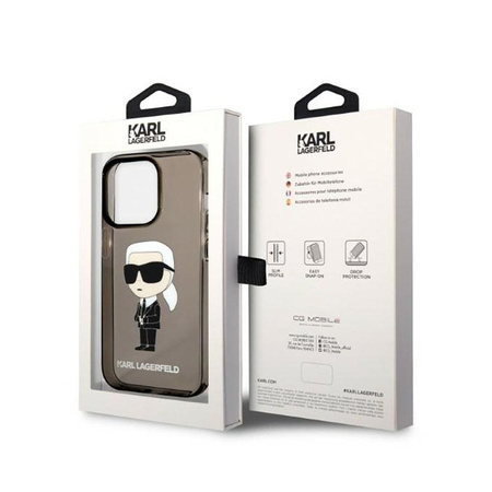 Karl Lagerfeld IML NFT Ikonik - pouzdro pro iPhone 14 Pro Max (černé)