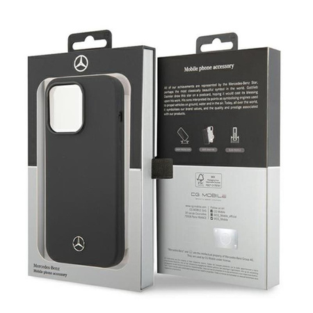Mercedes Silicone Line - iPhone 14 Pro Max tok (fekete)