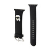 Karl Lagerfeld 3D Rubber Karl Head NFT - Bracelet pour Apple Watch 42/44/45/49 mm (noir)