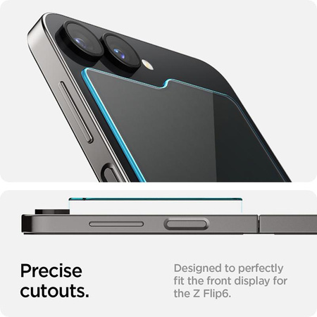 Spigen Glas.TR EZ Fit 2-Pack - Szkło hartowane do Samsung Galax Z Flip 6 / 7 FE (2 sztuki)