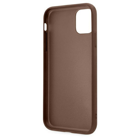 Guess 4G Metal Gold Logo - Coque iPhone 11 Pro (marron)