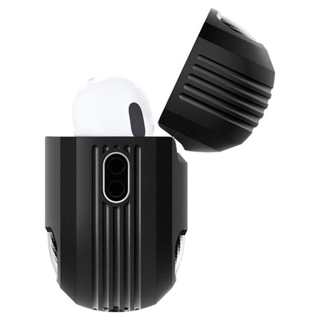 Spigen Rugged Armor - Gehäuse für Apple Airpods Pro 1 / 2 (Schwarz)