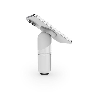 STM MagPod - Trépied avec support et fonction de fixation pour iPhone MagSafe (blanc)