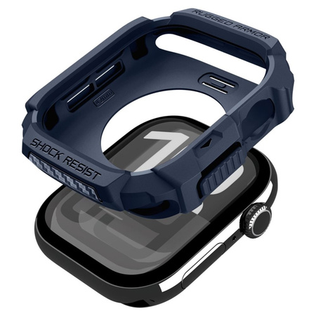 Spigen Rugged Armor V2 - Gehäuse für Apple Watch 10 / 11 42 mm (Marineblau)