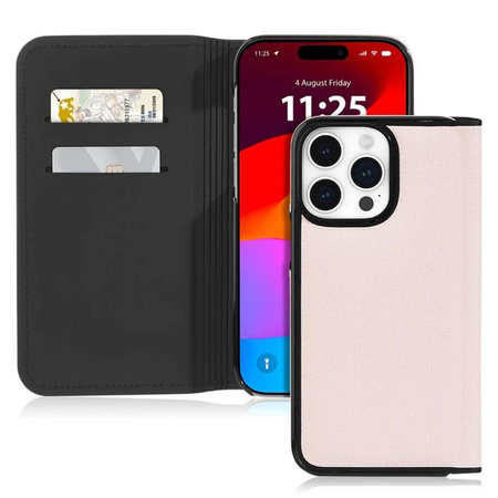 Kate Spade New York Wrap Folio tok - Bőr tok iPhone 15 Pro Max (Pale Vellum)
