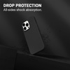 CZARNE ETUI SILIKONOWE DO IPHONE 13 PRO Crong Z MIKROFIBRĄ ELEGANCKIE
