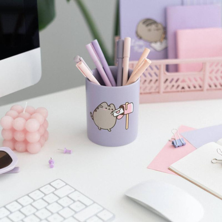 PRZYBORNIK PUSHEEN NA BIURKO DLA DZIECI ORGANIZER POJEMNIK Z KOTEM