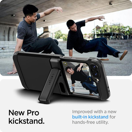 Spigen Tough Armor Pro - Etui pour Samsung Galaxy Z Flip 6 (Noir)
