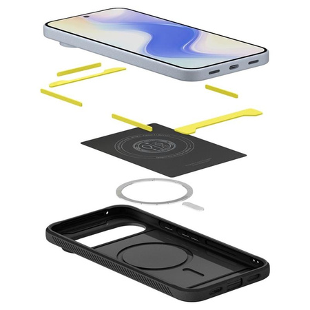 ETUI DO GOOGLE PIXEL 10 PRO XL do MAGSAFE SPIGEN RUGGED ORYGINALNE CZARNE