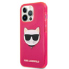 Karl Lagerfeld Choupette Head - iPhone 13 Pro Max Tasche (fluo rosa)