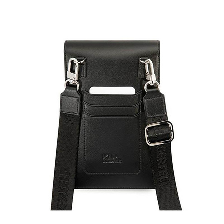 Karl Lagerfeld Karl+Choupette Embossed Wallet Phone Bag - Tasche für Smartphone und Zubehör (Schwarz)