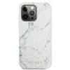 Guess Marble - iPhone 13 Pro Tasche (weiß)