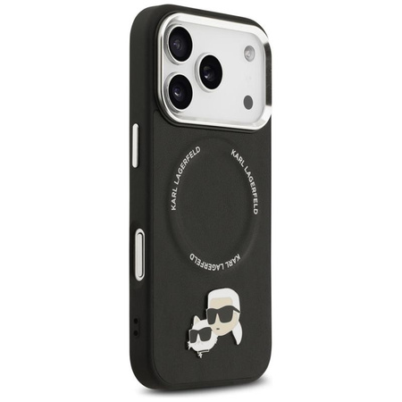 Karl Lagerfeld Karl & Choupette Pins MagSafe - Hülle für iPhone 17 Pro (schwarz)