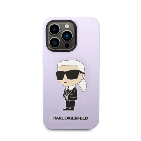 Karl Lagerfeld Silicone NFT Ikonik - Coque iPhone 14 Pro Max (violet)