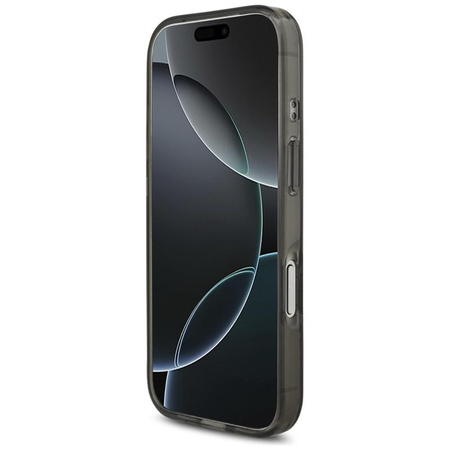 Guess IML Flowers Electro Pearl Strap MagSafe - Hülle iPhone 17 Pro (schwarz)