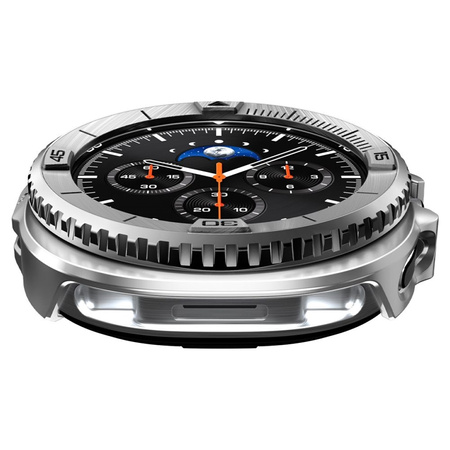 Spigen Bezel Tune Pro Pilot - Pouzdro / Ochranný kroužek pro Samsung Galaxy Watch 8 Classic 46 mm (Stříbrný)