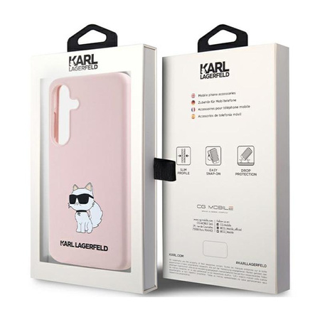 Karl Lagerfeld Silicone Choupette - Samsung Galaxy S24+ Case (Pink)