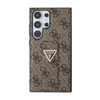 Guess Grip Stand 4G Triangle Strass Logo - Samsung Galaxy S24 Ultra tok (barna)