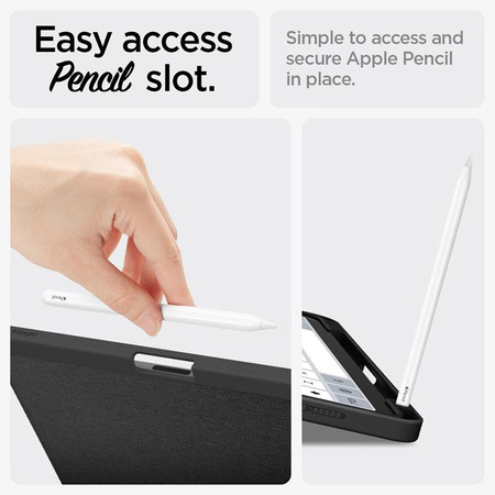 Spigen Urban Fit - Case for iPad Air 11" M3 (2025) /  M2 (2024) / iPad Air 10.9" (5th-4th gen.) (2022-2020) (Black)