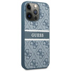 Guess 4G Printed Stripe - Coque pour iPhone 13 Pro Max (bleu)