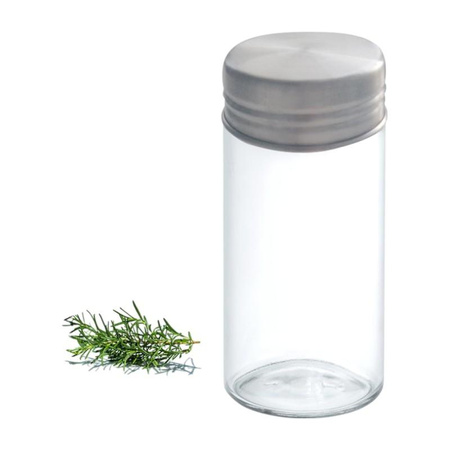 Küchenprofi - Glass and stainless steel spice jar 9.3x4 cm