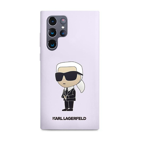 Karl Lagerfeld Silikonové pouzdro NFT Ikonik - Samsung Galaxy S23 Ultra (fialové)