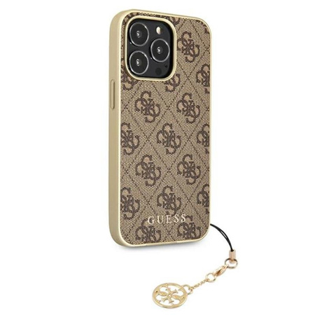 Guess 4G Charms Collection - iPhone 13 Pro Case (brown)