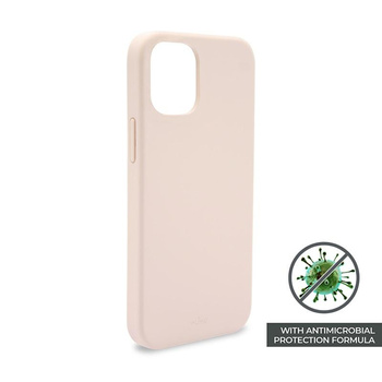 PURO ICON Cover - Coque pour iPhone 12 Mini avec protection antimicrobienne (Rose sable)
