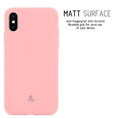 Crong Soft Skin Cover - iPhone Xs / X Case (pink)