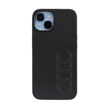 Audi Kunstleder - iPhone 14 Tasche (Schwarz)