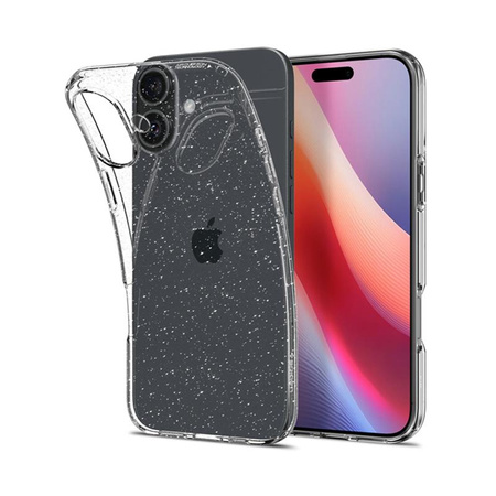 Spigen Liquid Crystal Glitter - Case for iPhone 16 (Transparent)