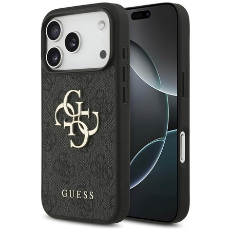 ETUI DO IPHONE 17 PRO GUESS CZARNE ELEGANCKIE MODNE CASE PLECKI