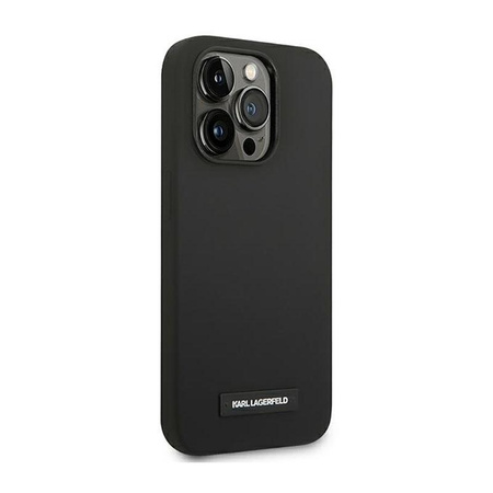 Karl Lagerfeld Silicone Plaque Magsafe - iPhone 14 Pro Max Case (black)