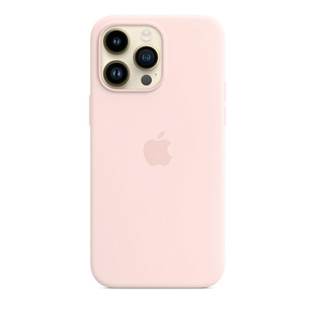 Apple Silicone Case - Silicone Case with MagSafe for iPhone 14 Pro Max (chalky pink)