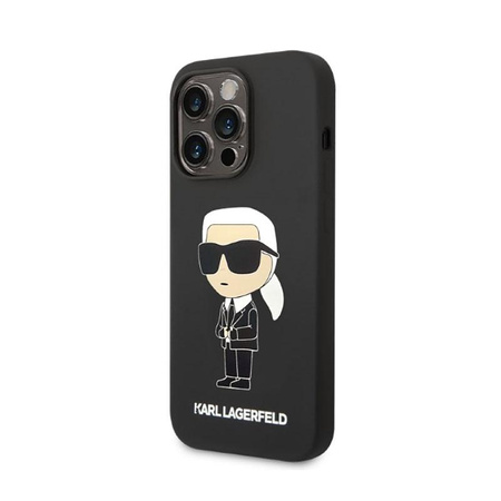 Karl Lagerfeld Silicone NFT Ikonik - Etui iPhone 14 Pro (czarny)